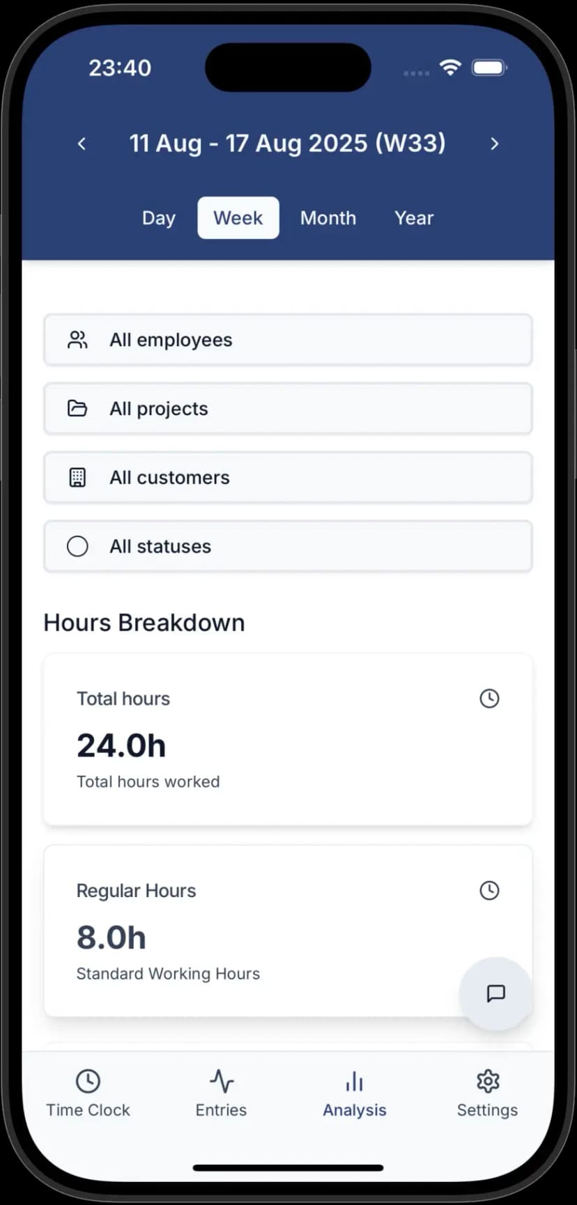 Iegūstiet pilnu pārskatu par darba stundām